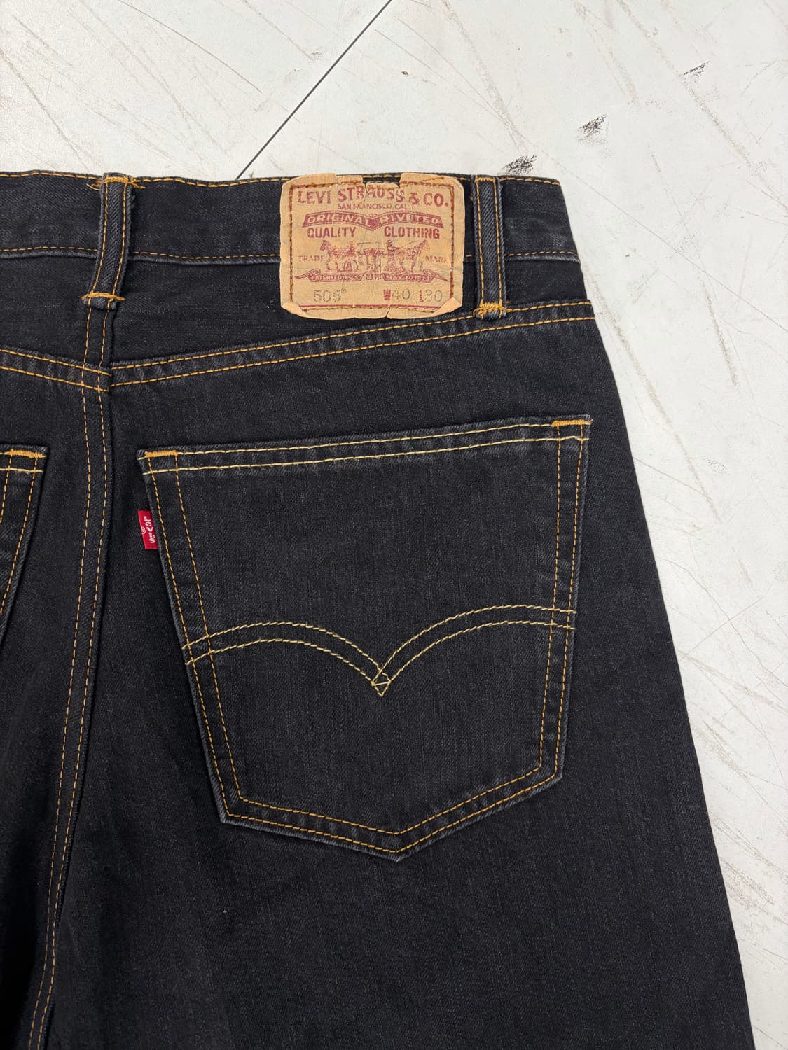 a213) 32 리바이스 505 흑청 상품이미지5