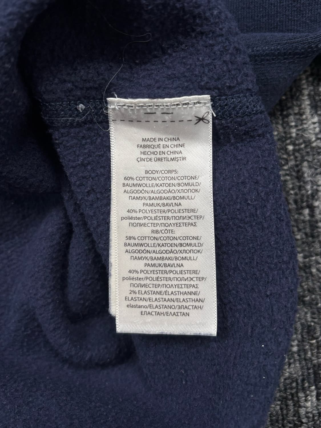 폴로 화이트 로고 네이비 맨투맨 상품이미지6