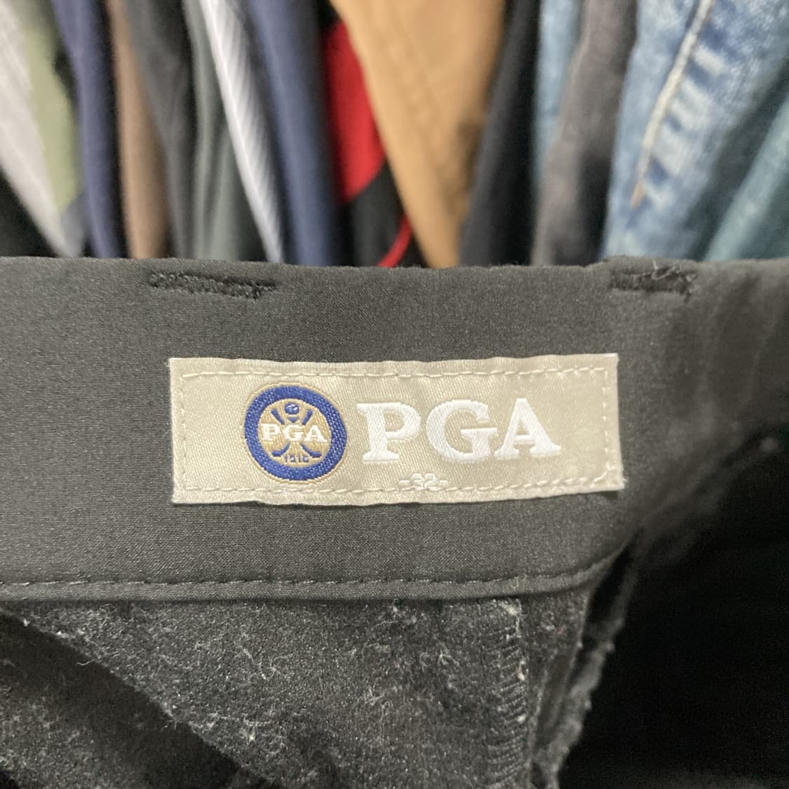 PGA 남성 골프 기모 패딩바지 블랙 32 상품이미지4