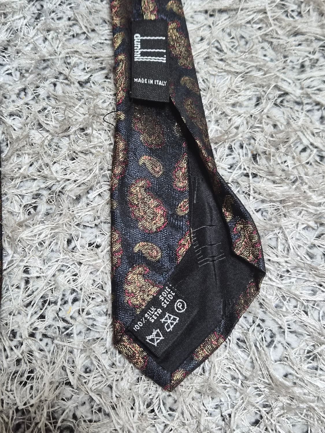 던힐Dunhill 사선 패턴 넥타이 Free - N26 상품이미지8