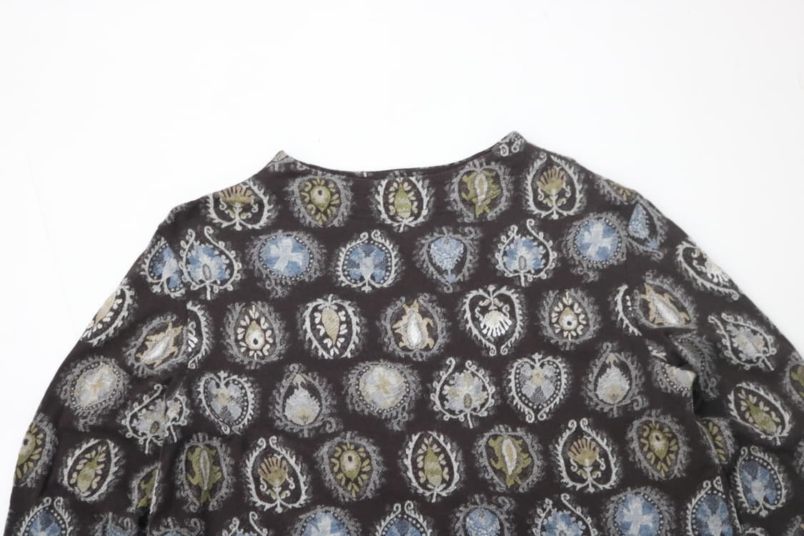 지아니 로 주디체 빈티지 에스닉 오너먼트 울 블렌드 티셔츠 상품이미지3