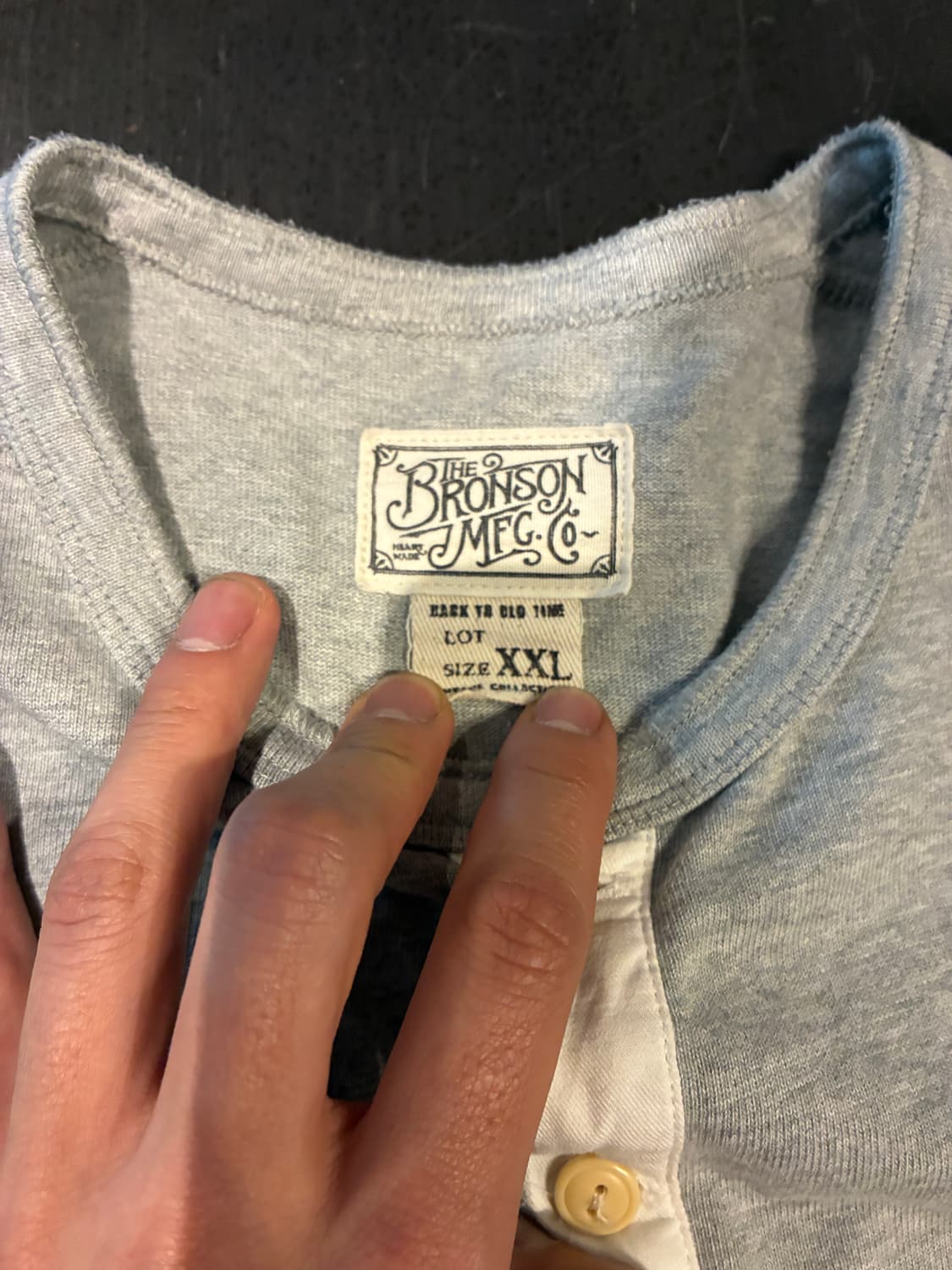 XXL) 브론슨 헨리넥 그레이 상품이미지2