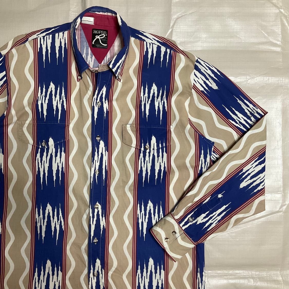 빈티지 웨스턴 패턴셔츠 상품이미지1