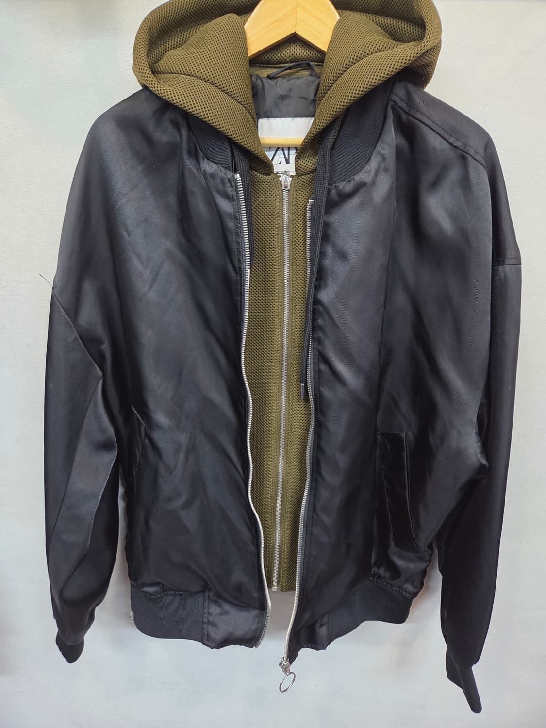 자라 후드 탈부착 항공자켓 L 오버핏  상품이미지5