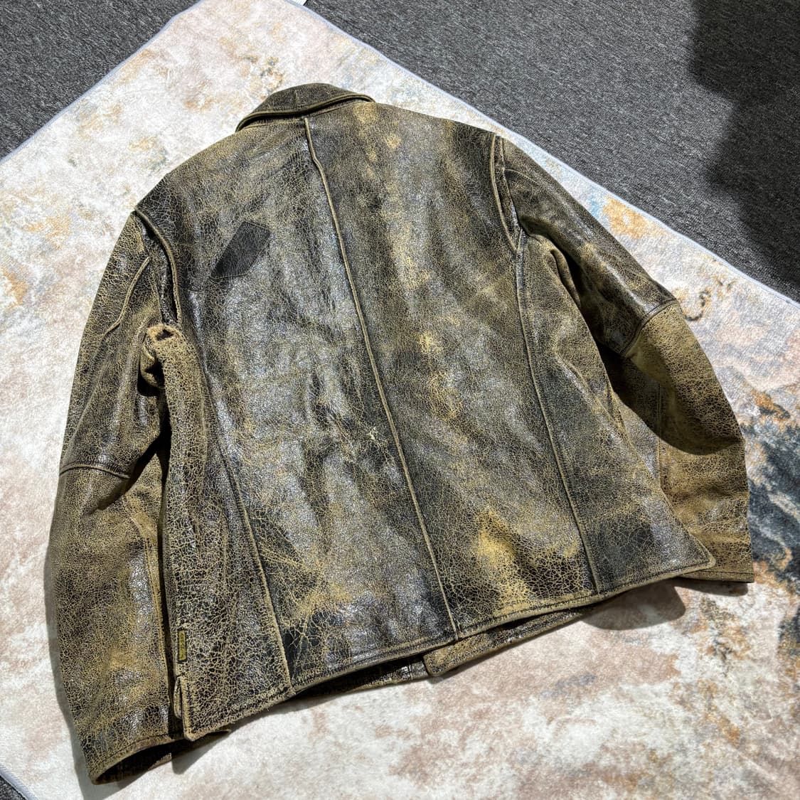 아르마니 90s 빈티지 가죽자켓 상품이미지10