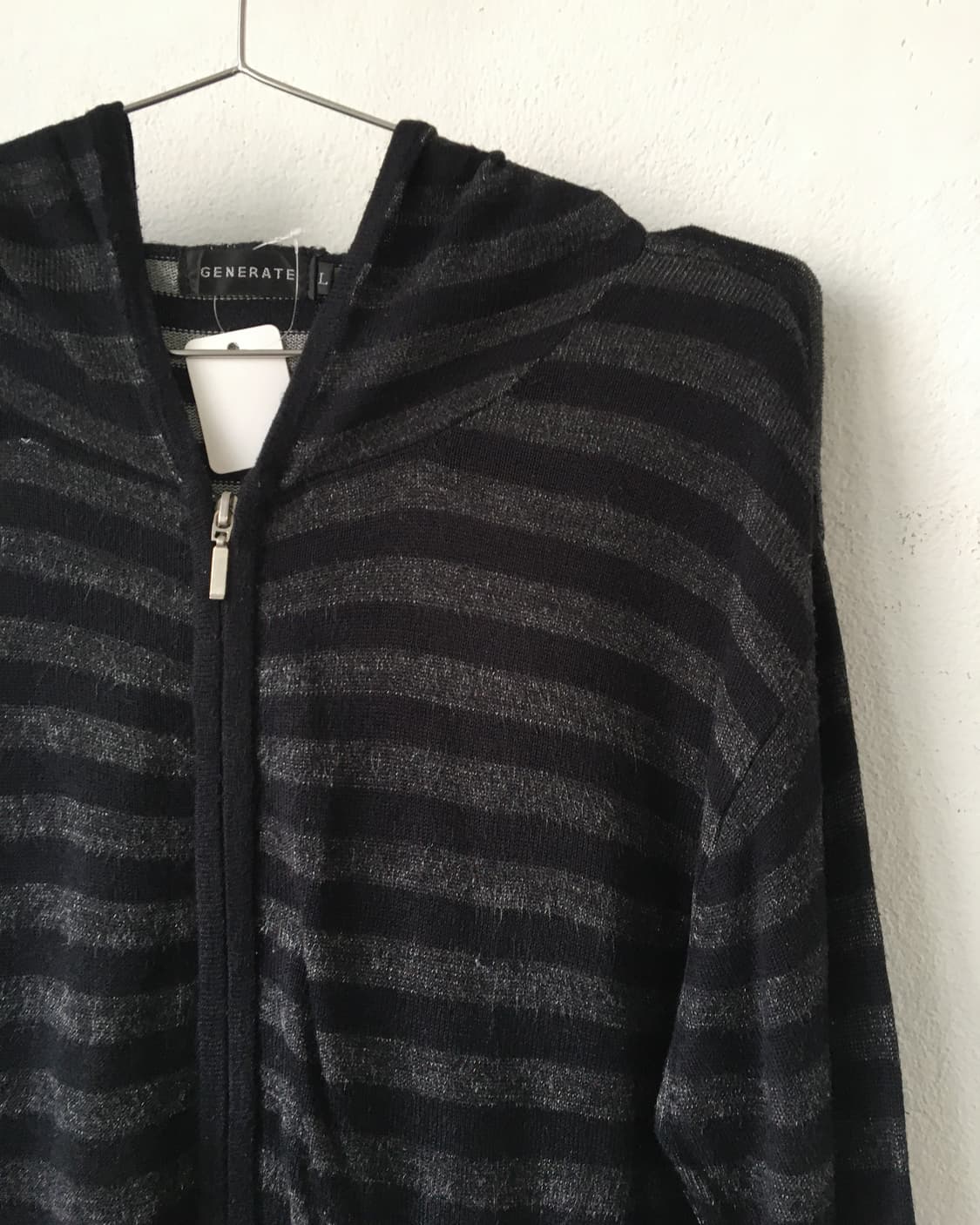 Stripe pattern hood zip up 상품이미지4