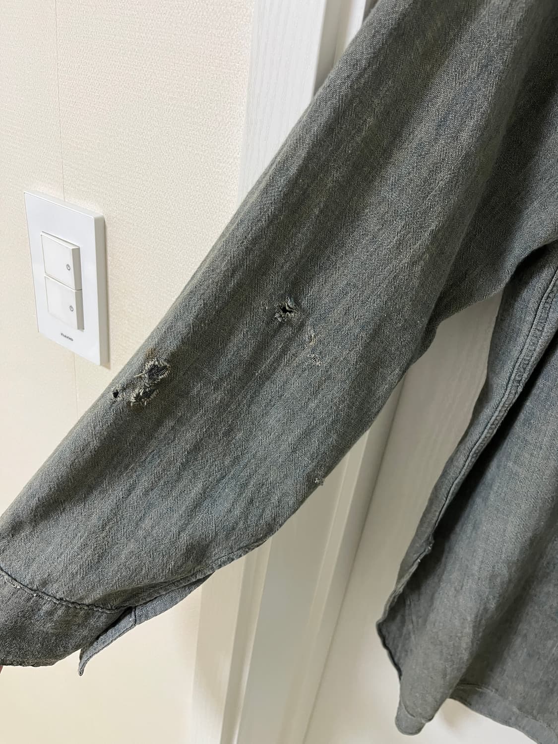 리바이스빈티지클로딩 lvc 선셋 샴브레이 리페어셔츠 L사이즈 상품이미지4