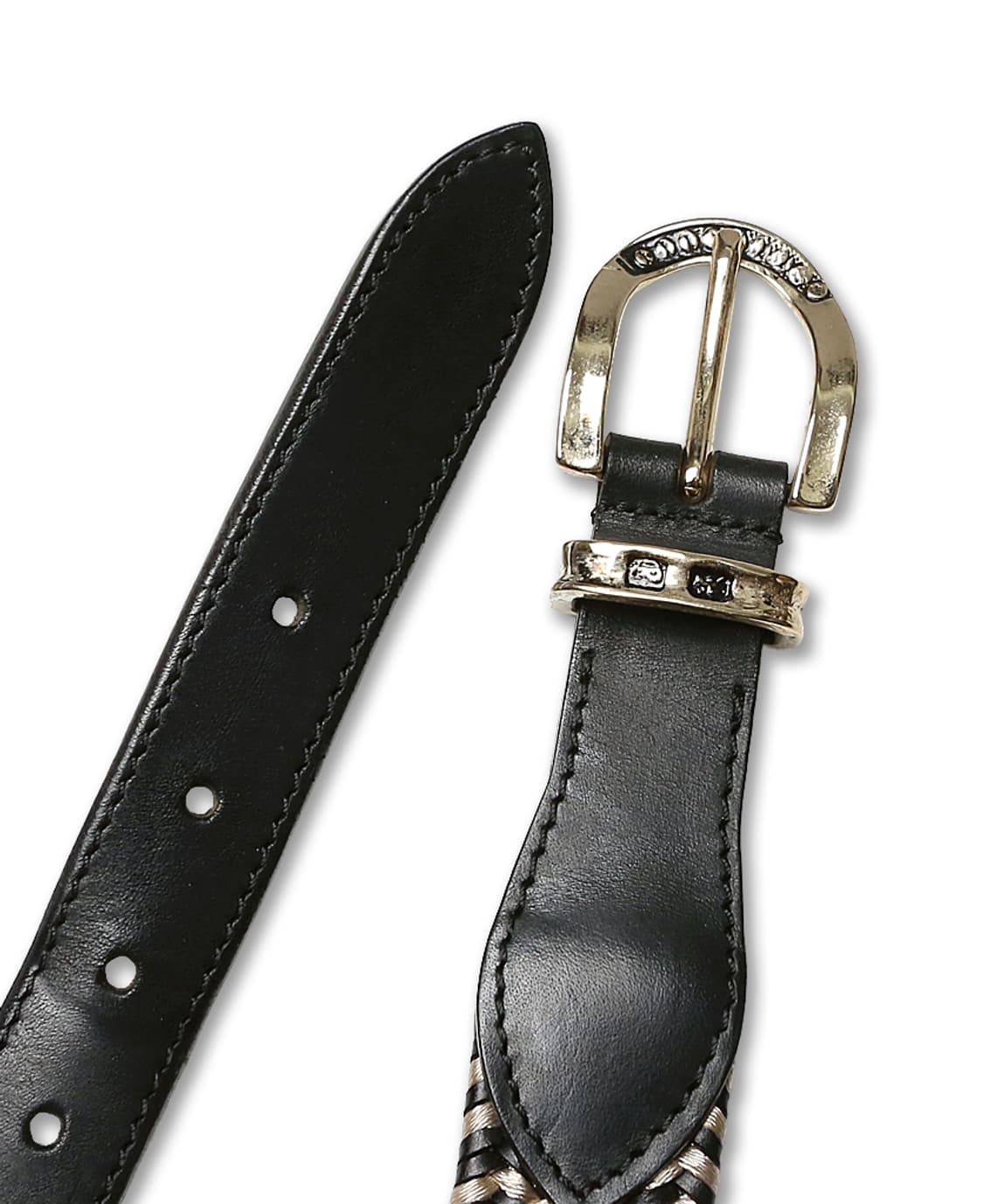 티베리오 페레티 [Tiberio Ferretti] 블랙 위빙 이태리 벨트 상품이미지2