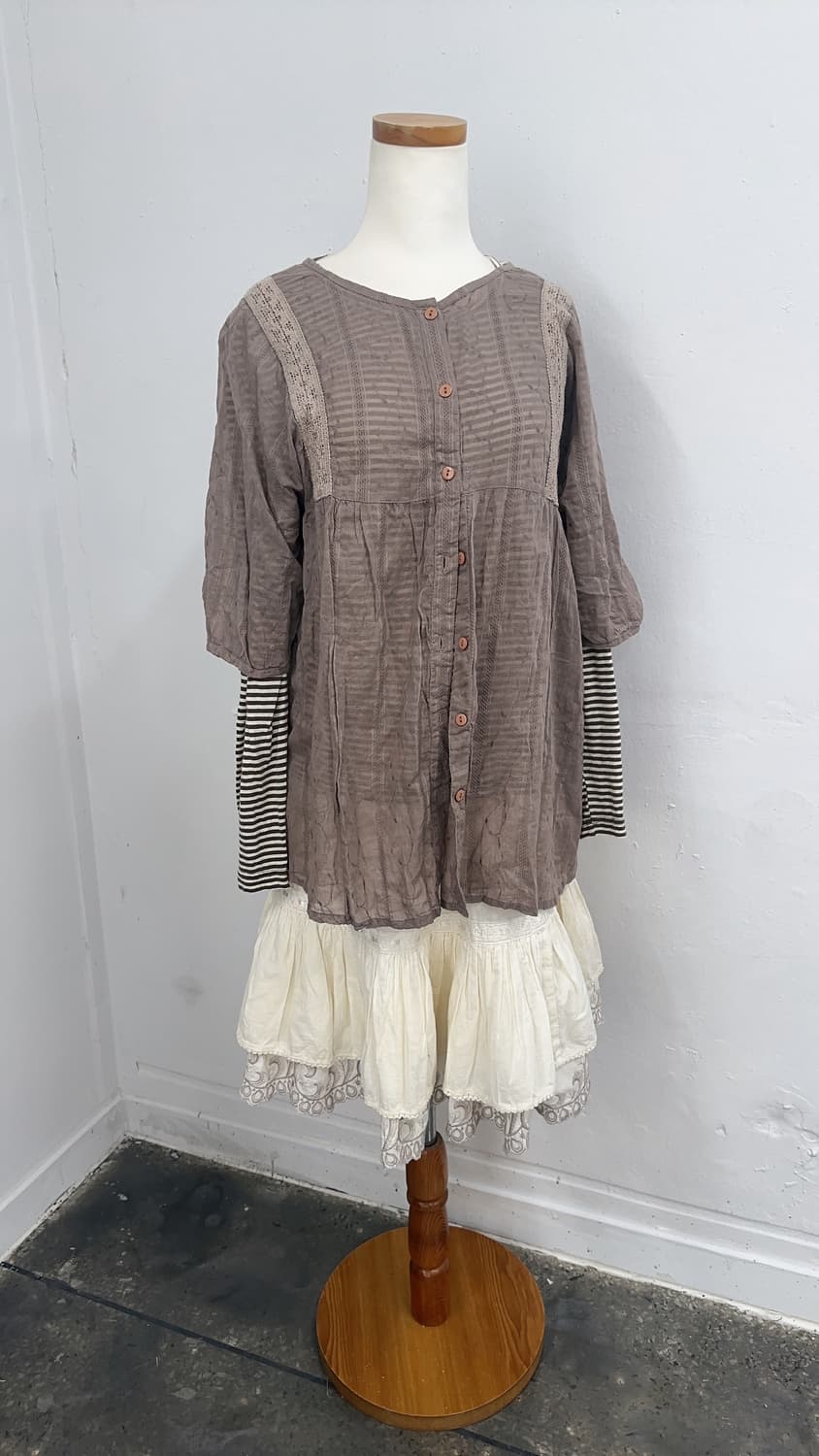 🪶그런지 페어리 코디세트🪶 라떼가루 대장템 레이어드 프릴 그커트 상품이미지5