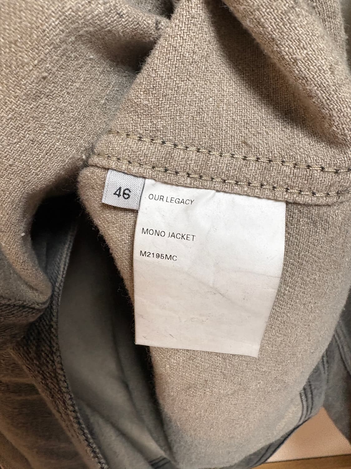 [46] 아워레가시 린넨 모노자켓 그레이 상품이미지5