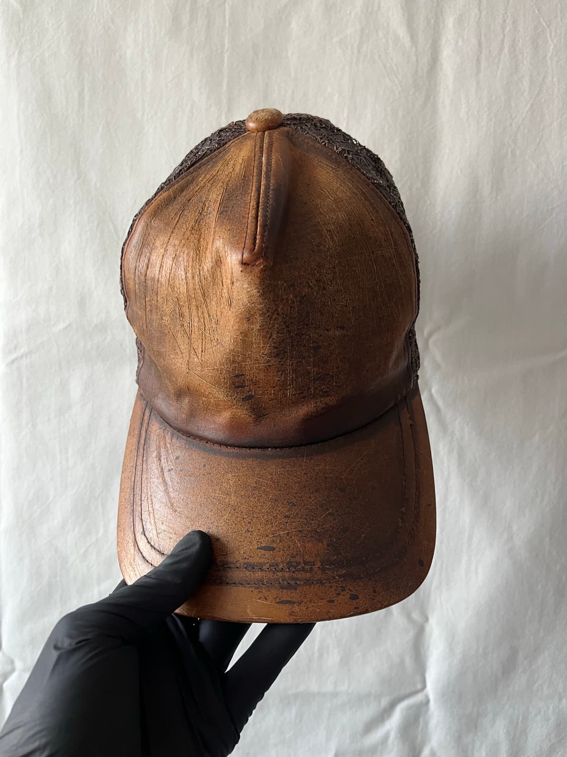 CA4LA COW SKIN LEATHER CAP 상품이미지2