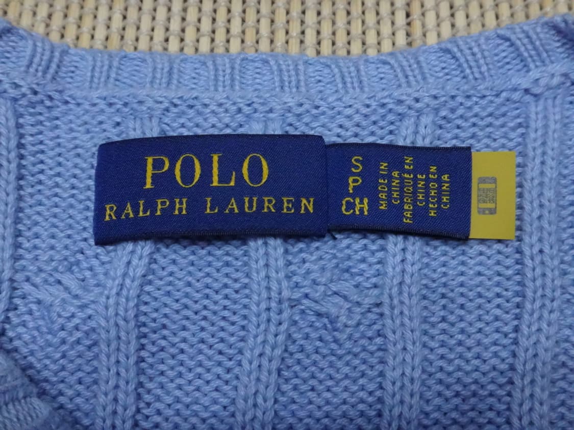 (S) 폴로랄프로렌 여성 라운드 꽈배기 면 니트 상품이미지6