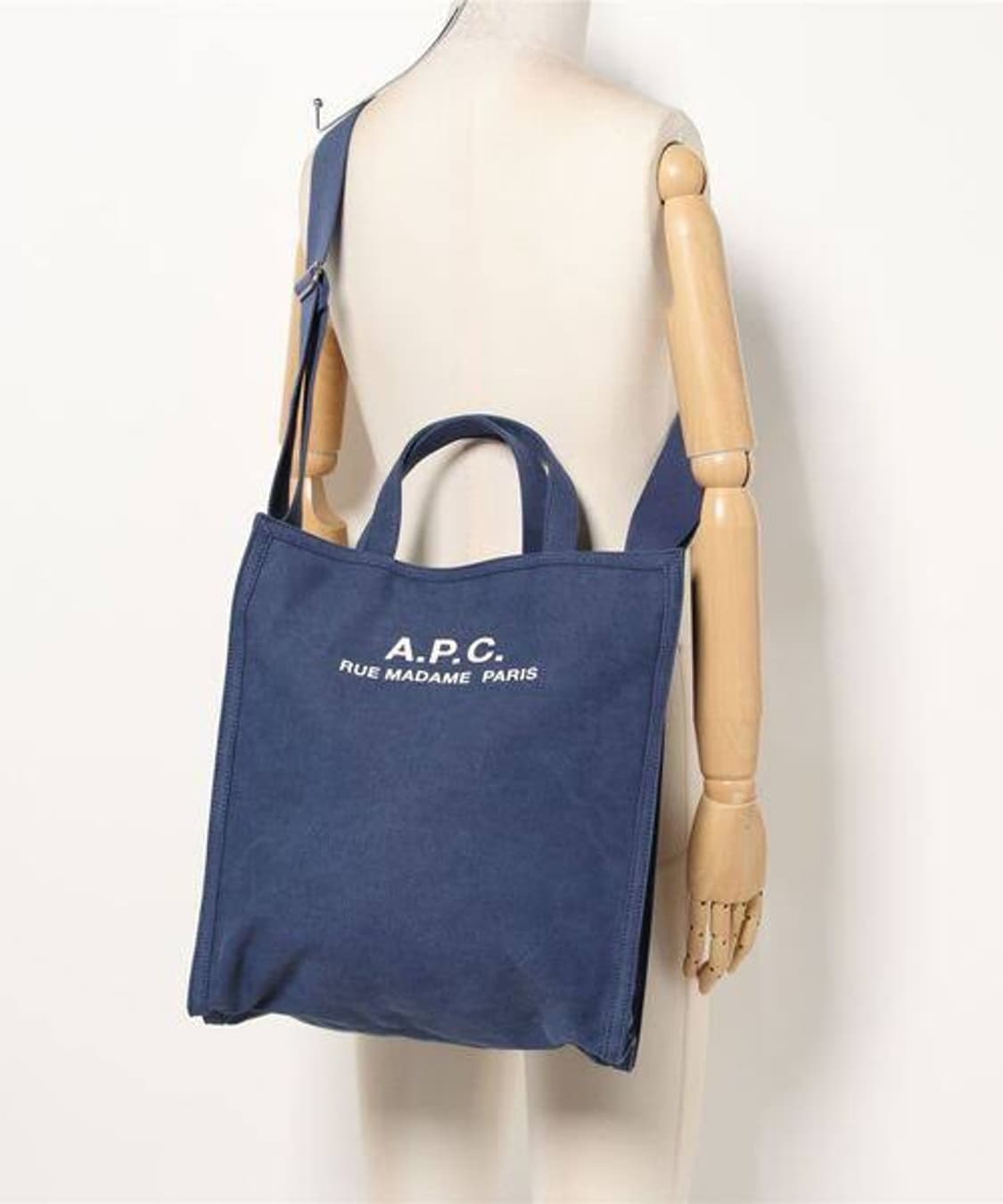 (새상품)APC 아페쎄 정품 리쿠퍼레이션 남녀공용 토트백 숄더백 네이비 상품이미지1