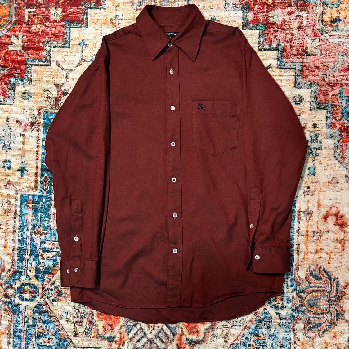[L] 버버리 버건디 셔츠 상품이미지1