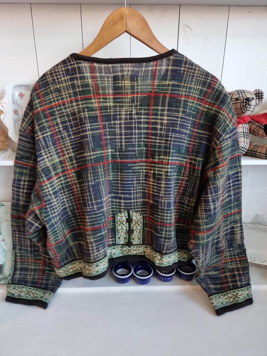 니콜클럽 램블러 울 체크 자켓 상품이미지6