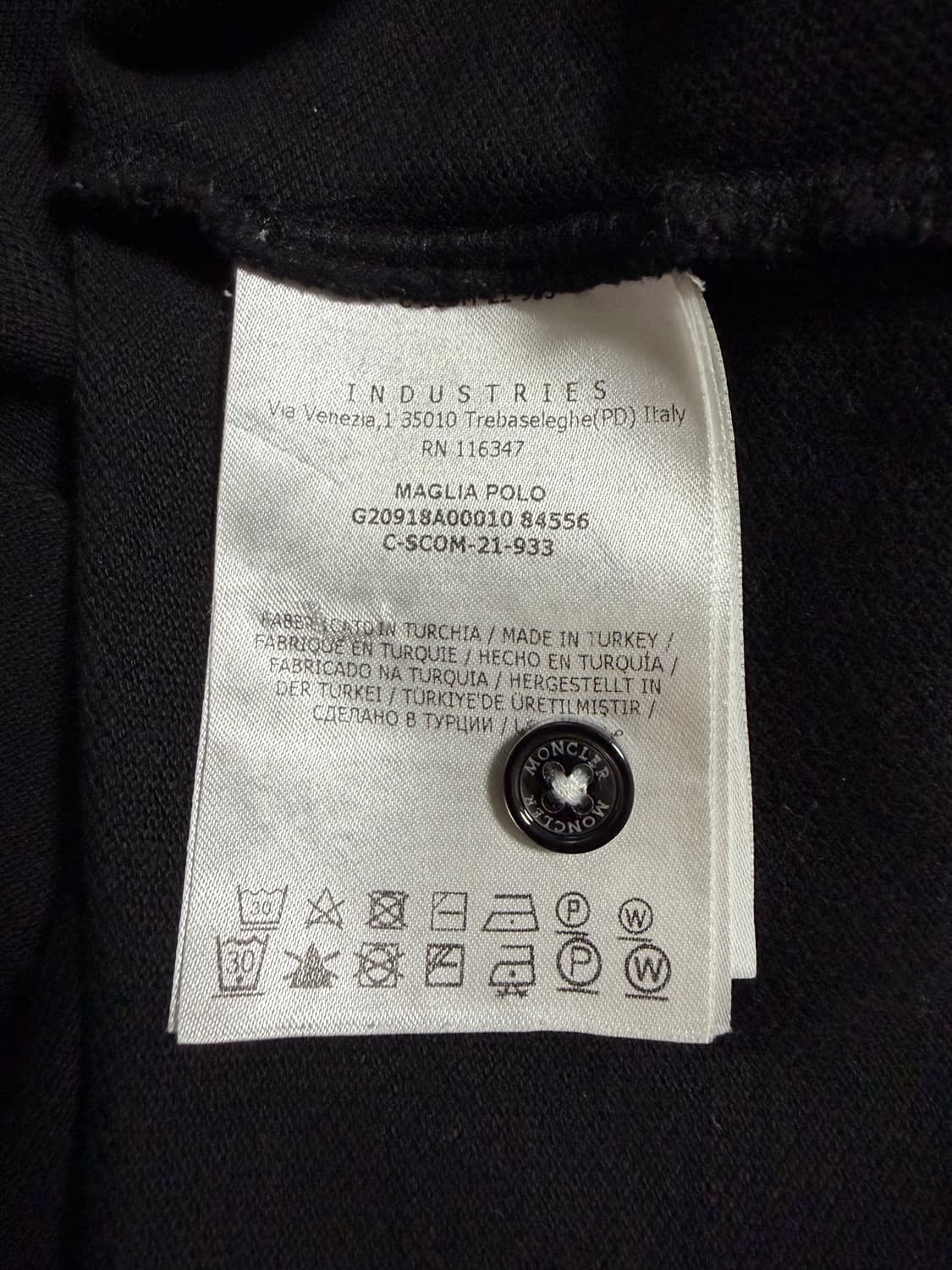 몽클레어 반팔 카라티 s( 블랙) 상품이미지4