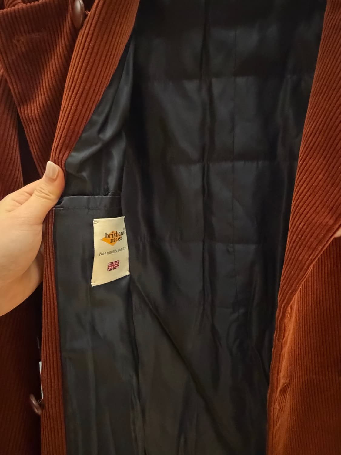 GBH 브리즈번 모스 코듀로이 롱코트 상품이미지4