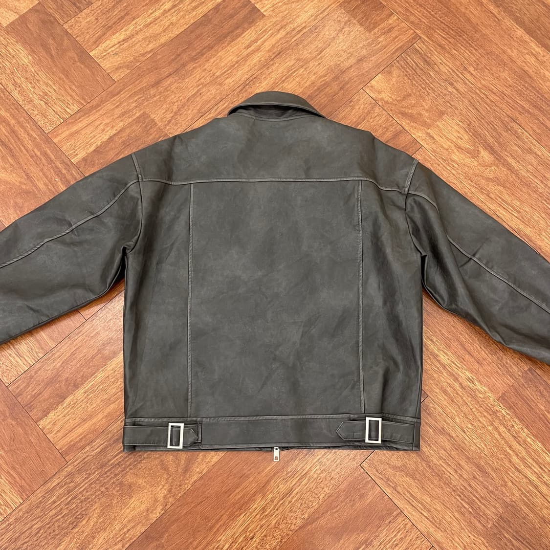 라퍼지스토어 버핑 레더 자켓 상품이미지2