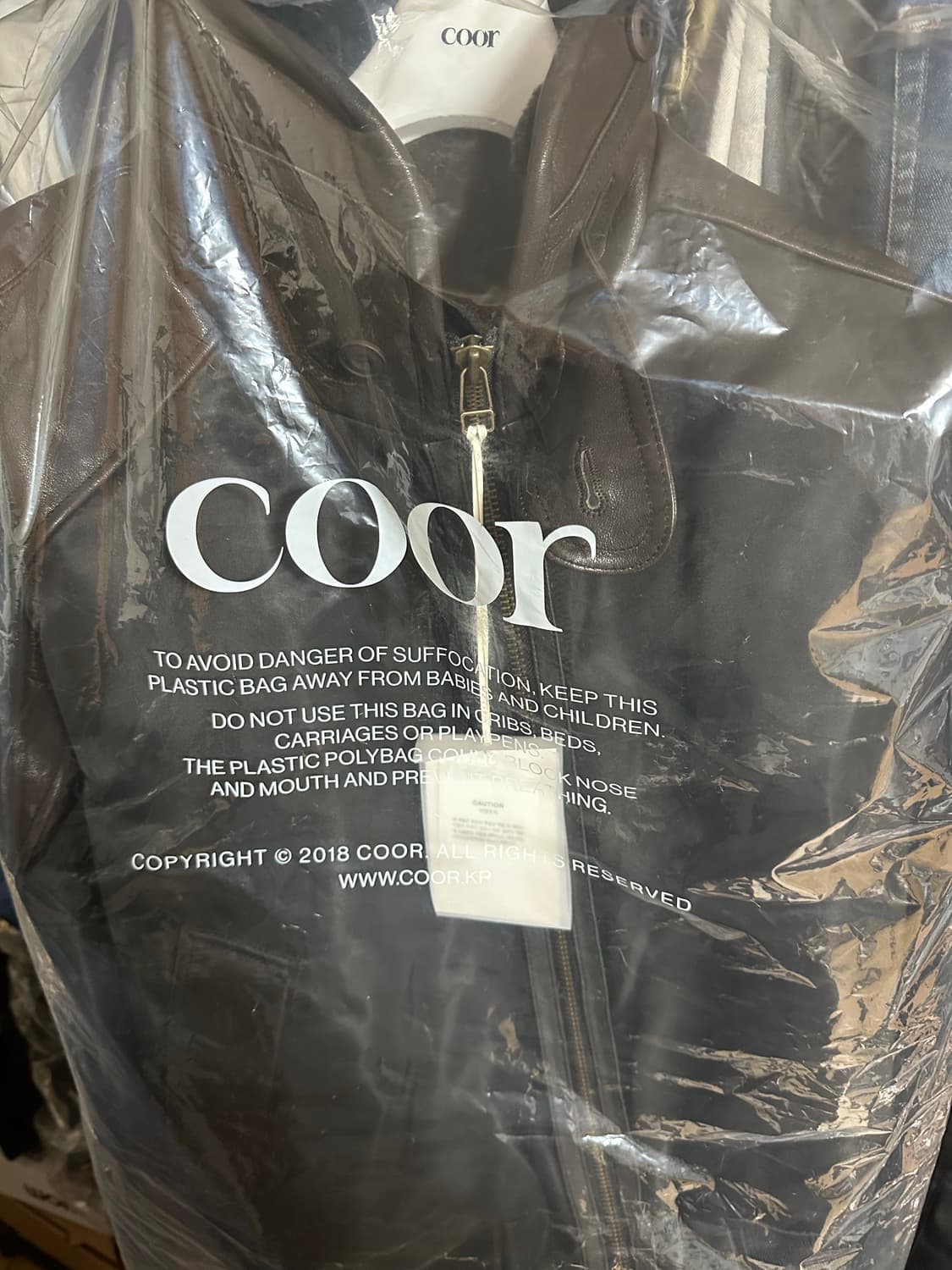 쿠어 하이넥 시어링 믹스드 MA-1 점퍼 XL 새상품 상품이미지2