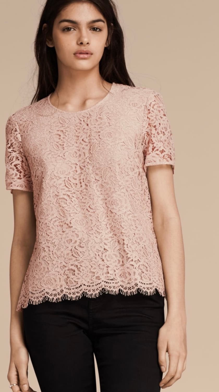 버버리 런던 정품 레이스 상의 UK2 상품이미지8