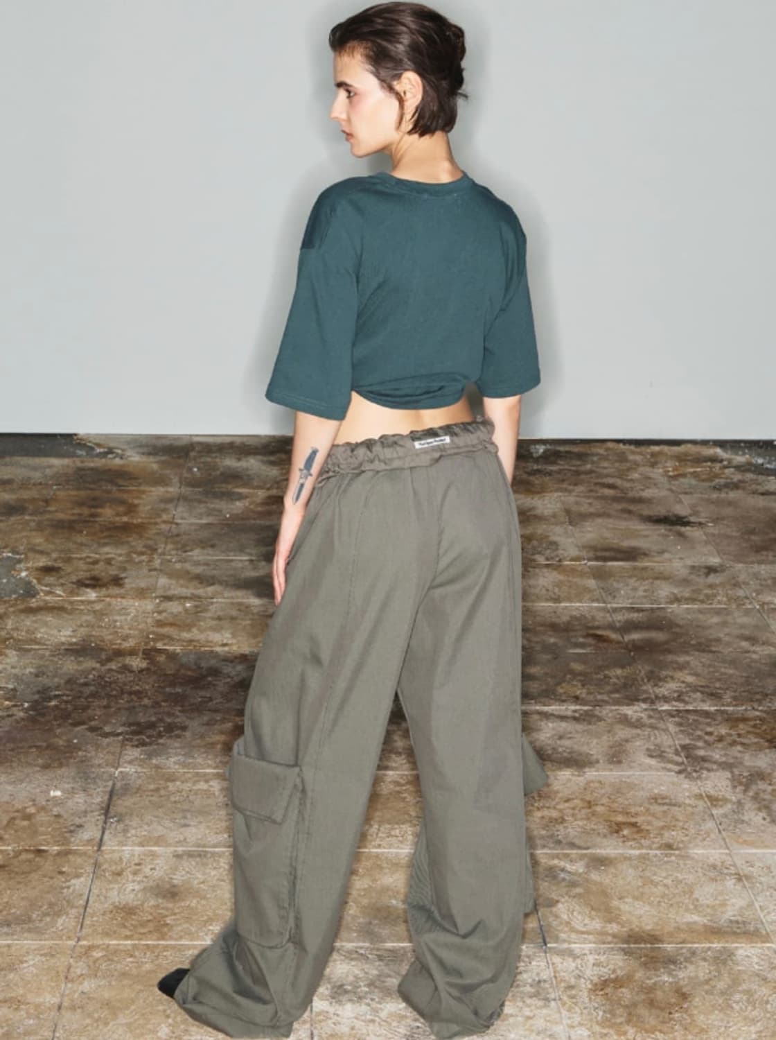오픈와이와이 ROLLED WAIST CARGO PANTS openyy 상품이미지2