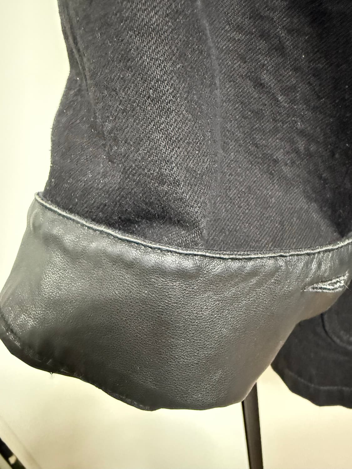 비헤비어 워시드 레더 카라 커버올 자켓 2 상품이미지4