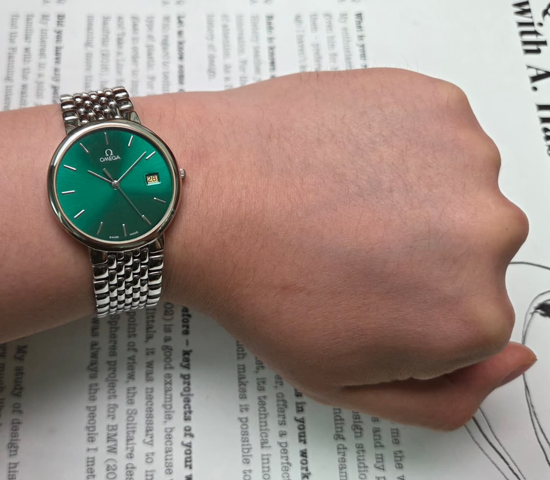 빈티지 오메가 드빌 동전쿼츠 그린썬레이 싱글데이트 쓰리침 ver. 상품이미지8