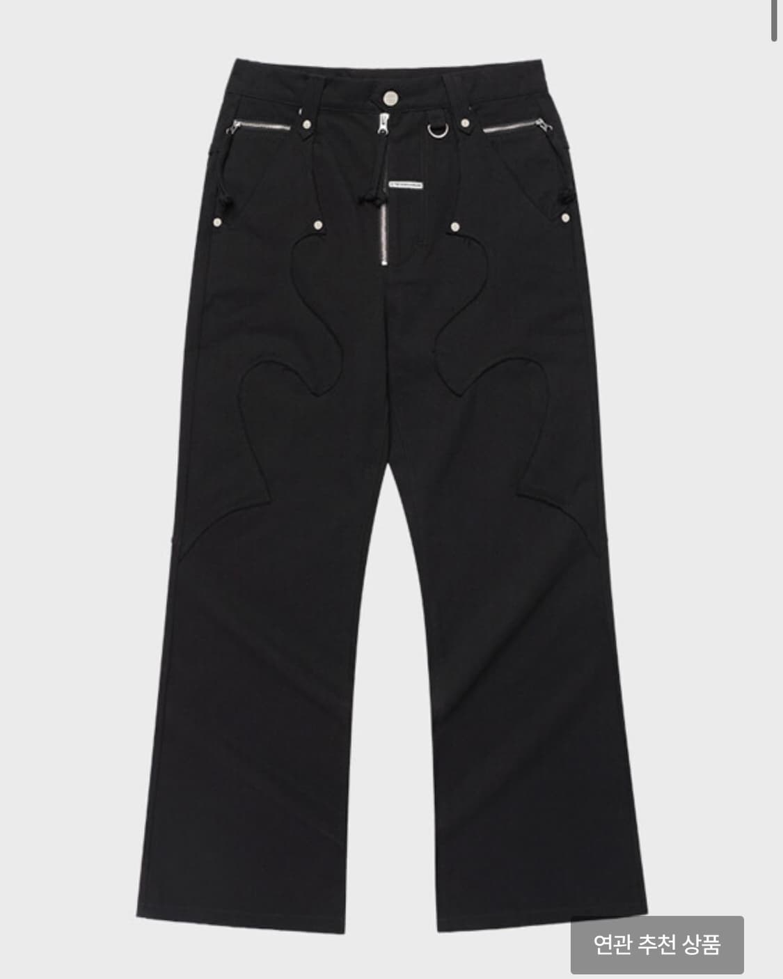 더바이닐하우스 WESTERN BOOTS CUT PANTS BLACK 상품이미지1