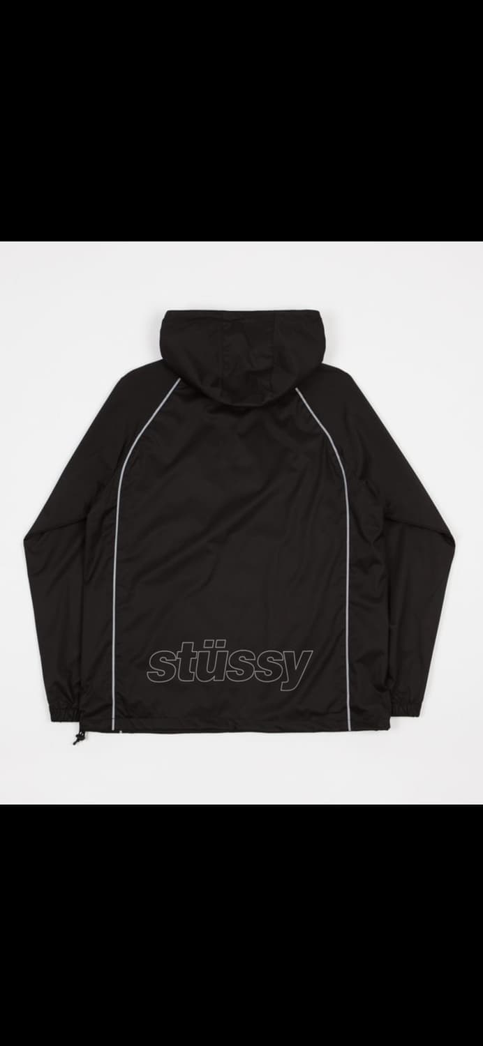 스투시 3M 파이핑 풀오버 아노락 블랙 자켓 바람막이 후드 상품이미지9