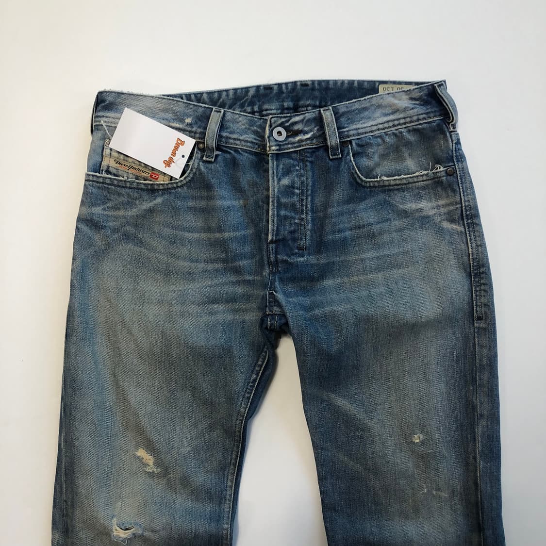 디젤 Zathan 디스트로이드 데님팬츠  상품이미지5