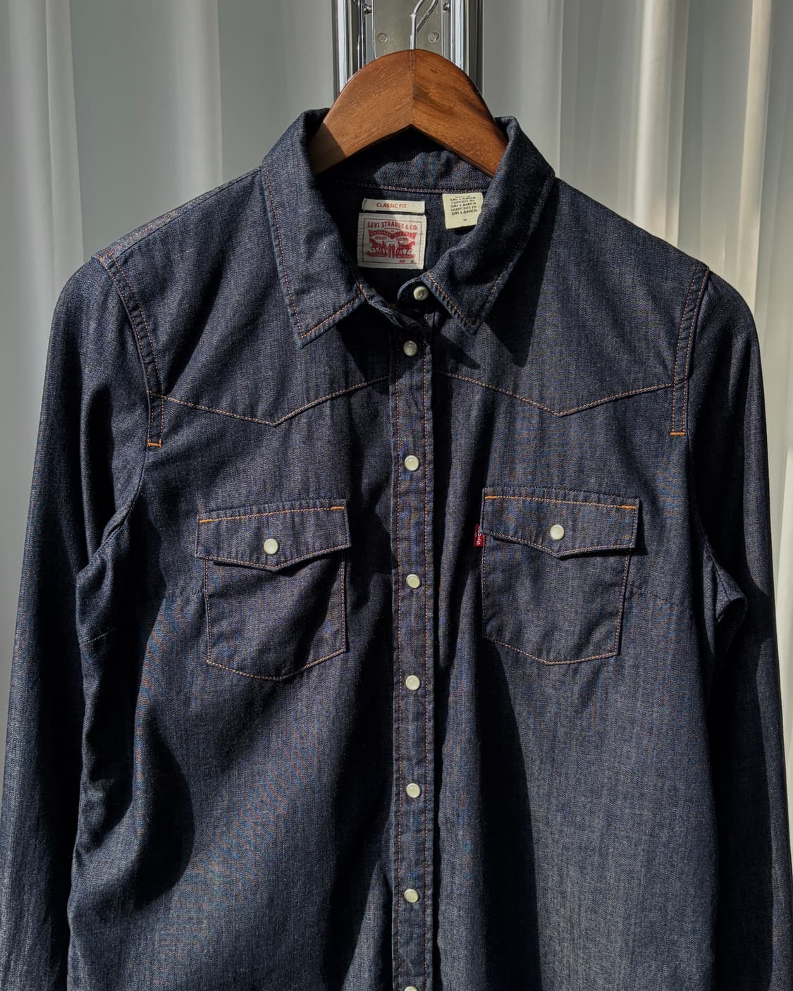[M]리바이스 클래식 웨스턴 데님 셔츠 상품이미지4