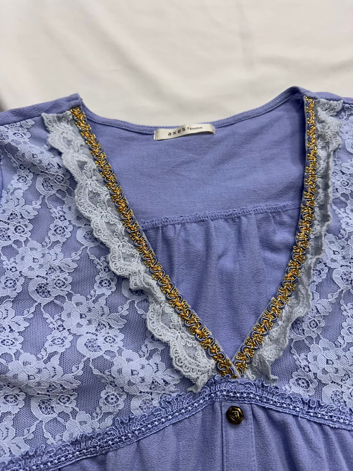 엑시즈팜 레이스 프릴반팔 상품이미지6