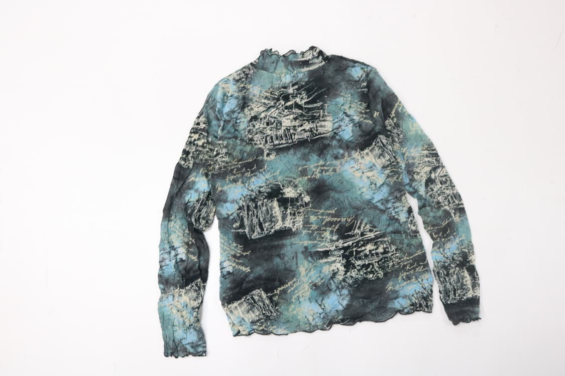 Suny Madonna 빈티지 아카이브 그래픽 시스루 터틀넥 (M) 상품이미지6