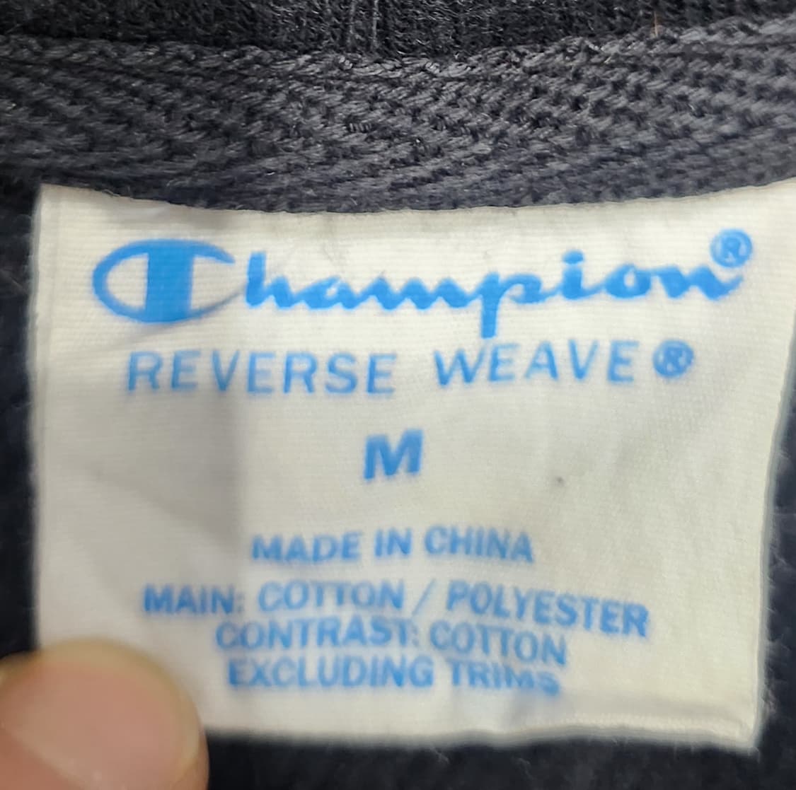 champion 챔피온 로고 블랙 후드티 M 상품이미지3