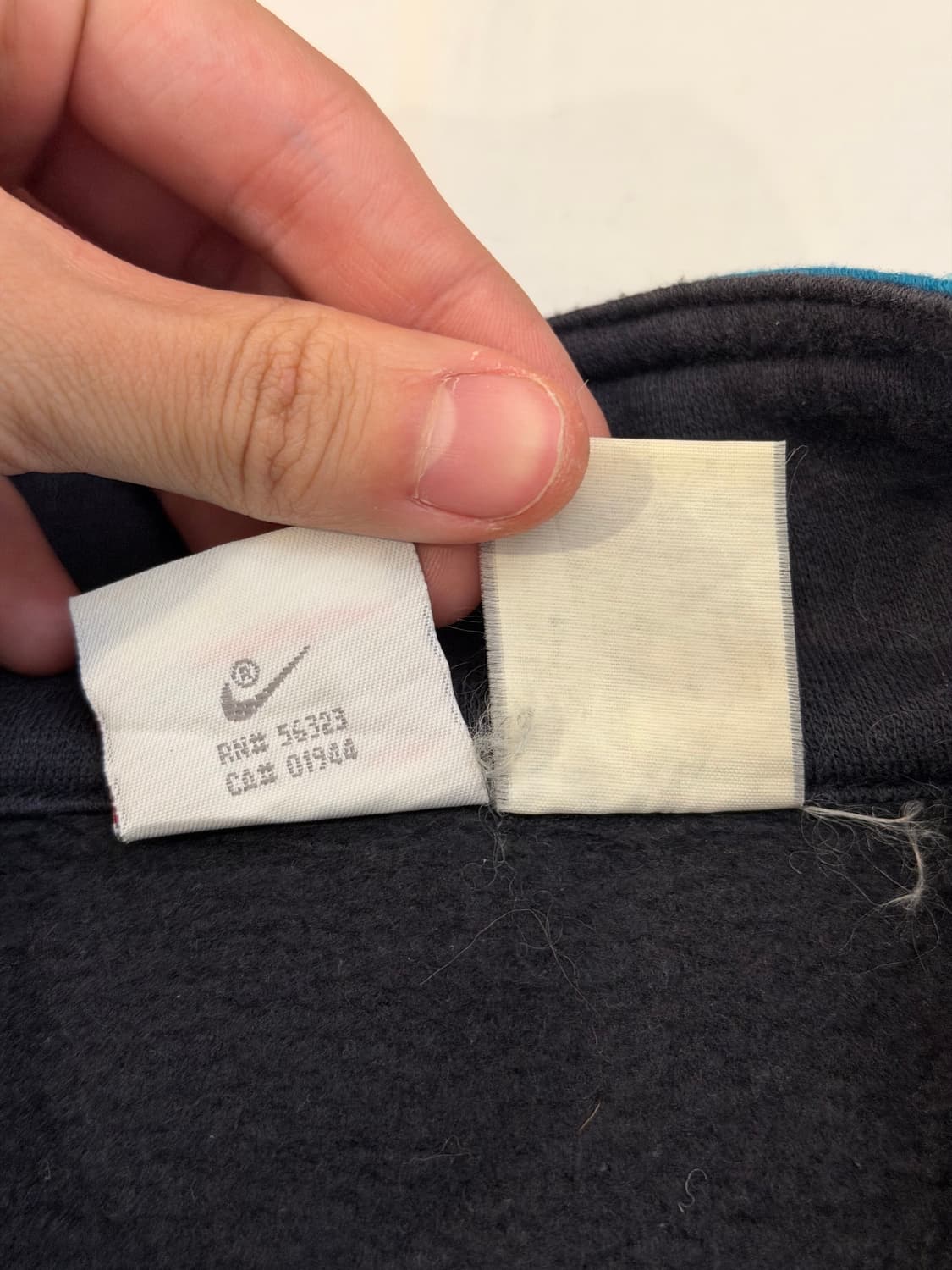 80s 나이키 아카이브 컬러블록 코튼 집업 져지 에메랄드 상품이미지8