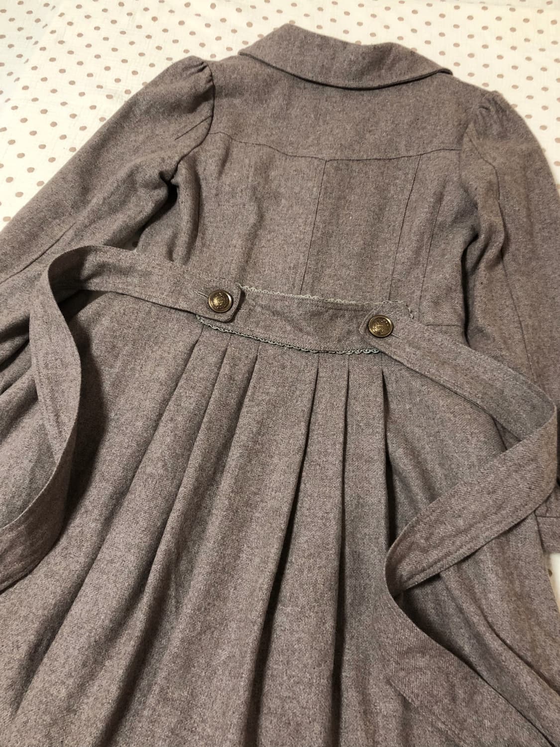 빈티지 엑시즈팜 코코아 라떼갸루 코트 상품이미지7