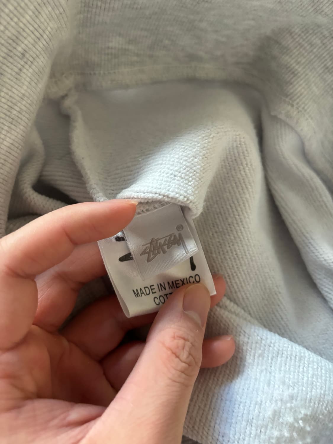 스투시 베이직 스투시 크루넥 애쉬 헤더 L사이즈 상품이미지5