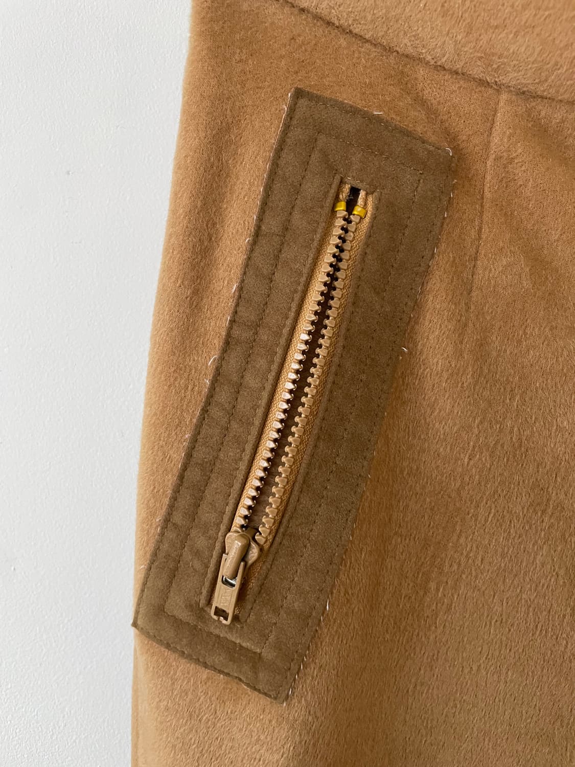 vintage camel fur boot cut pants 상품이미지3