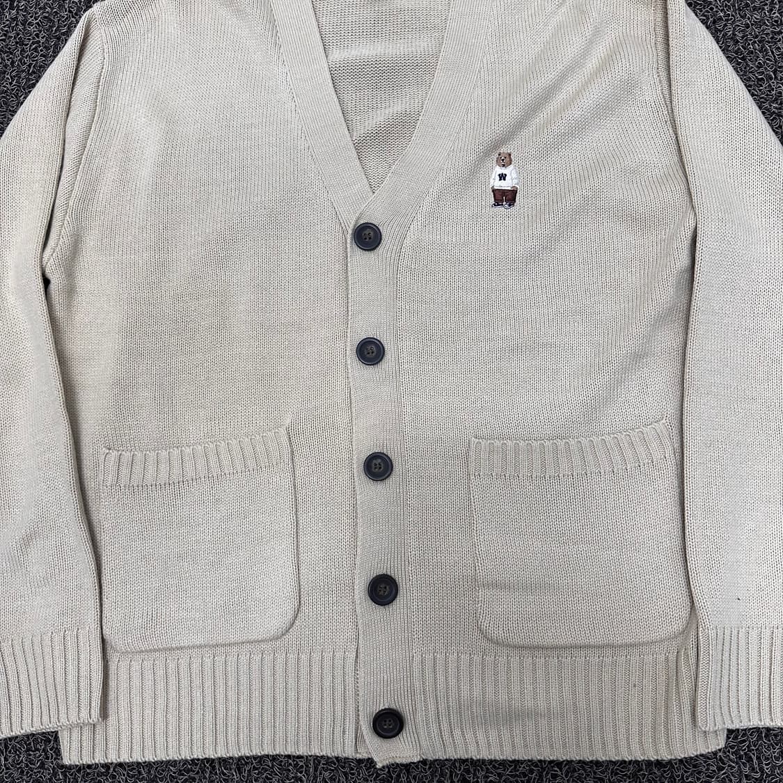후아유 골든베어 케이블 니트 가디건 S 상품이미지3