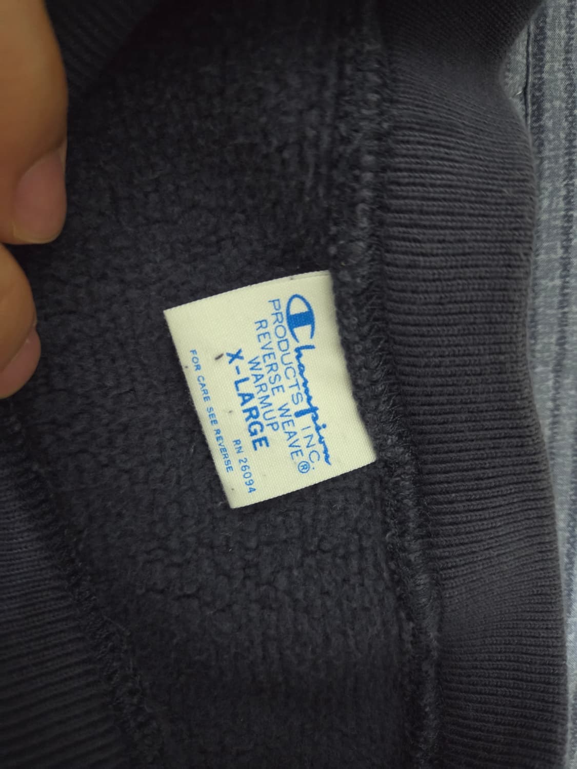 챔피온 리버스 위브 네이비 상품이미지2