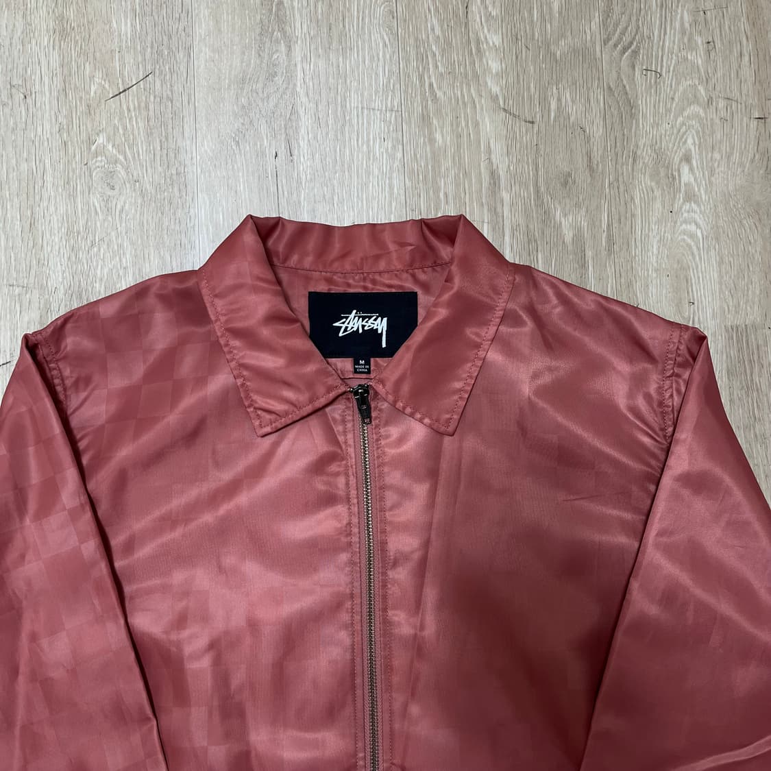 스투시 Stussy 체커보드 사틴 코치 자켓 M(95) 상품이미지3