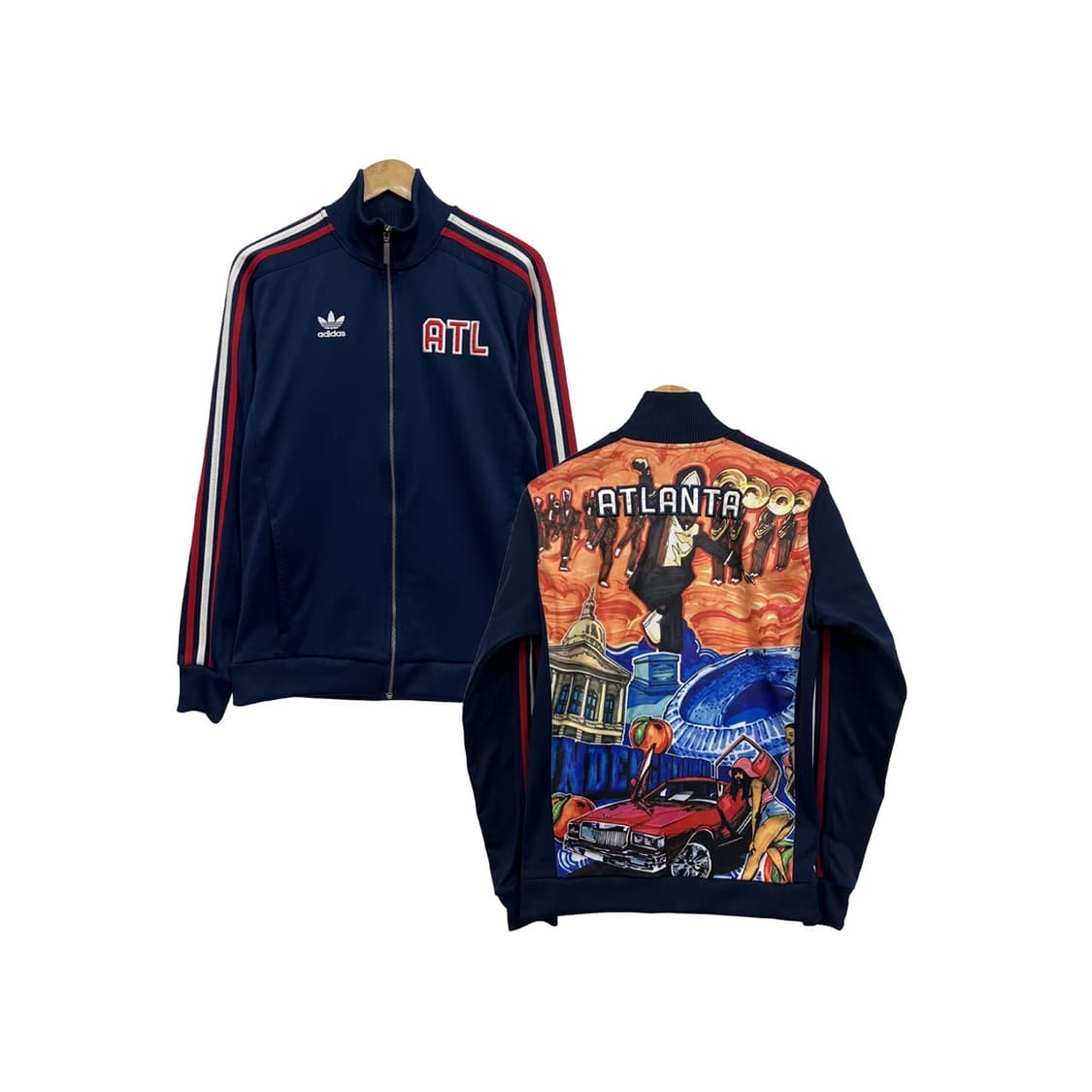 아디다스 애틀랜타 희귀 네이비 져지 상품이미지1