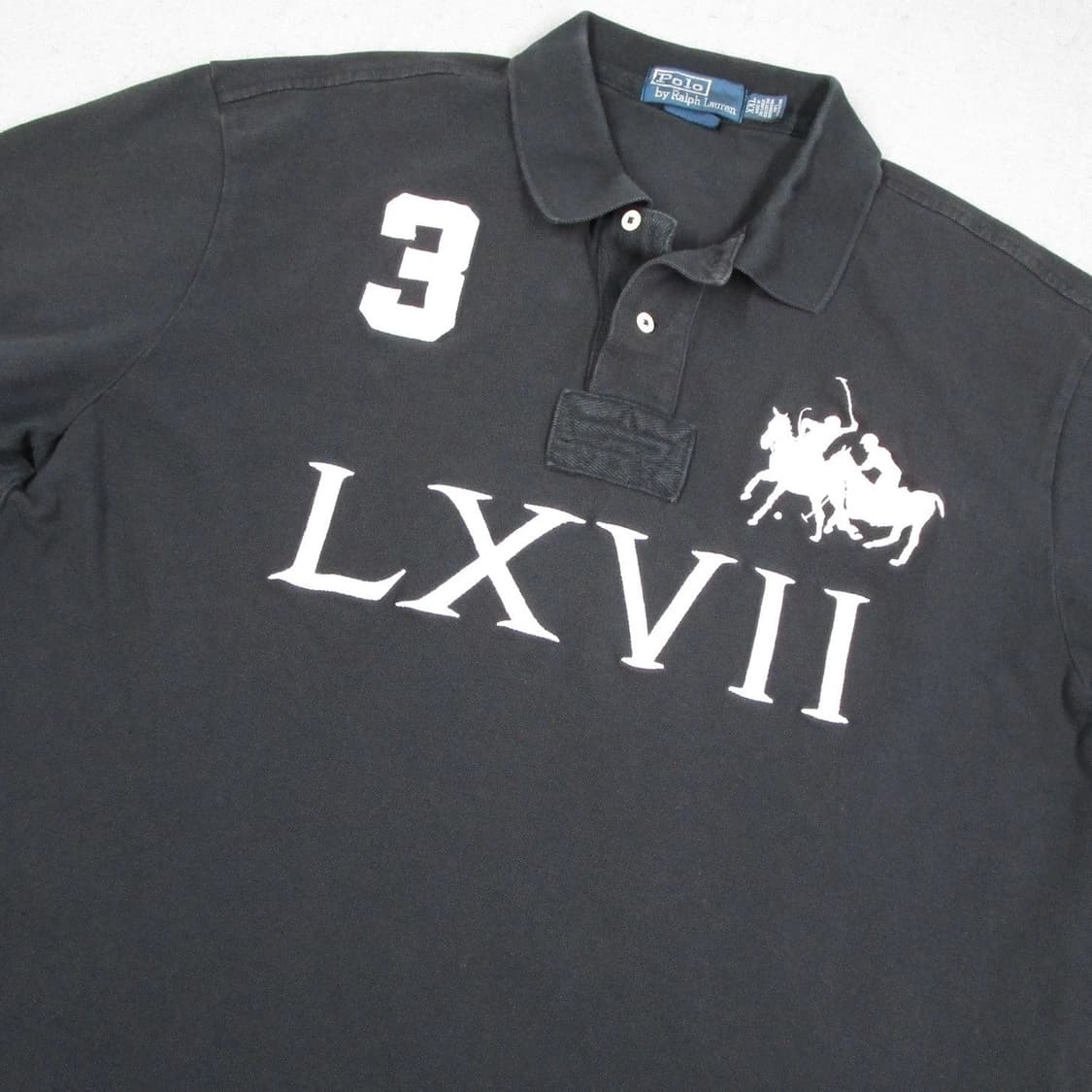 폴로 랄프로렌  LXVII 빅포니 반팔 카라티 블랙 상품이미지2