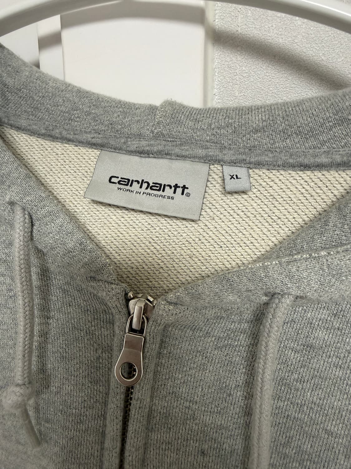 칼하트 wip 메디슨 로고 후드 그레이 xl사이즈 상품이미지2