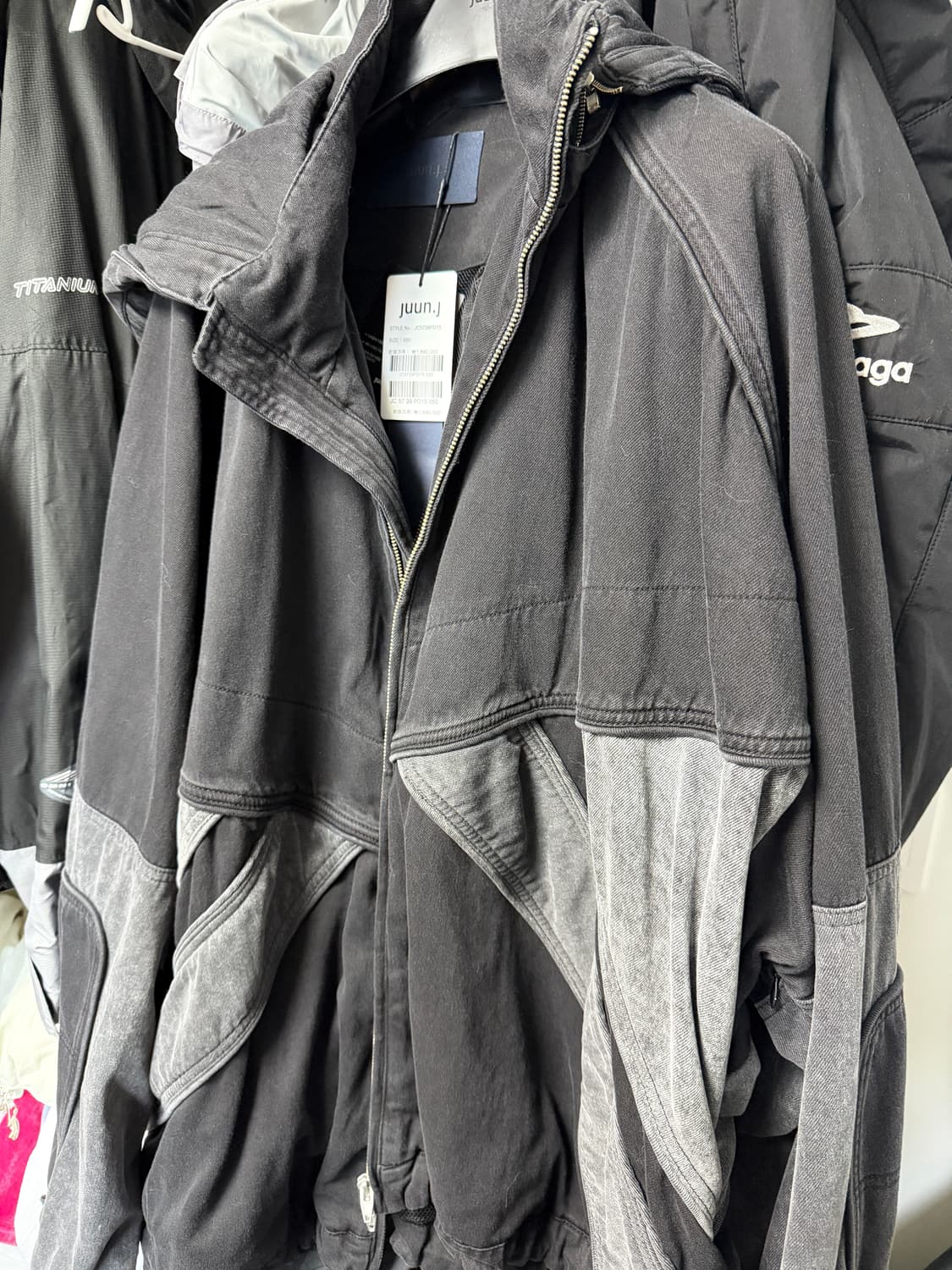 준지 데님 컬러 블록 트랙 점퍼 50 판매합니다 상품이미지5