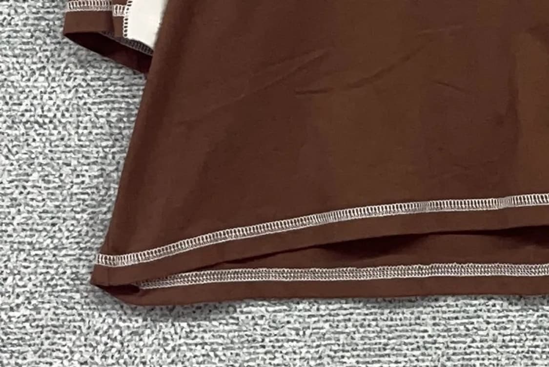 BENSHERMAN 프린팅 브라운 블록코어 반팔티 90 상품이미지5