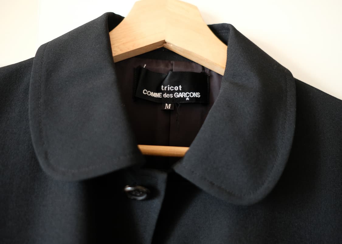 꼼데가르송 트리콧 라운드카라 자켓 블랙 M 상품이미지4