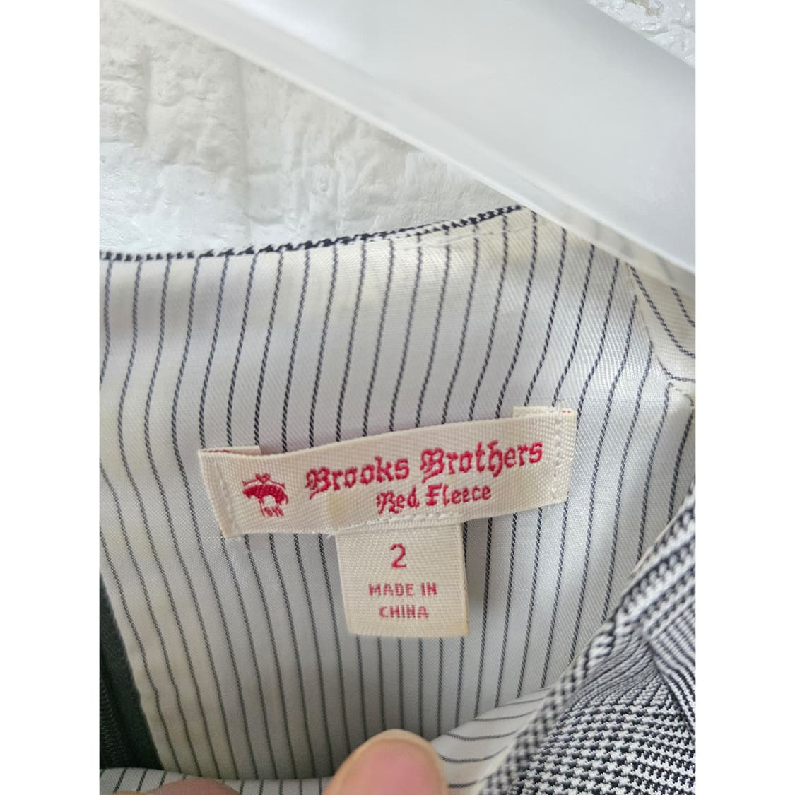 브룩스브라더스 체크 블라우스 M 상품이미지2