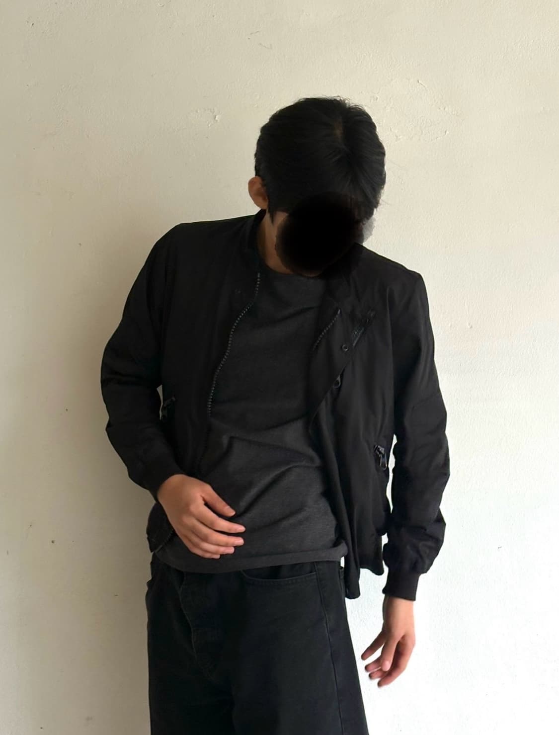 N.HOOLYW Diagonal Line Blouson  상품이미지1