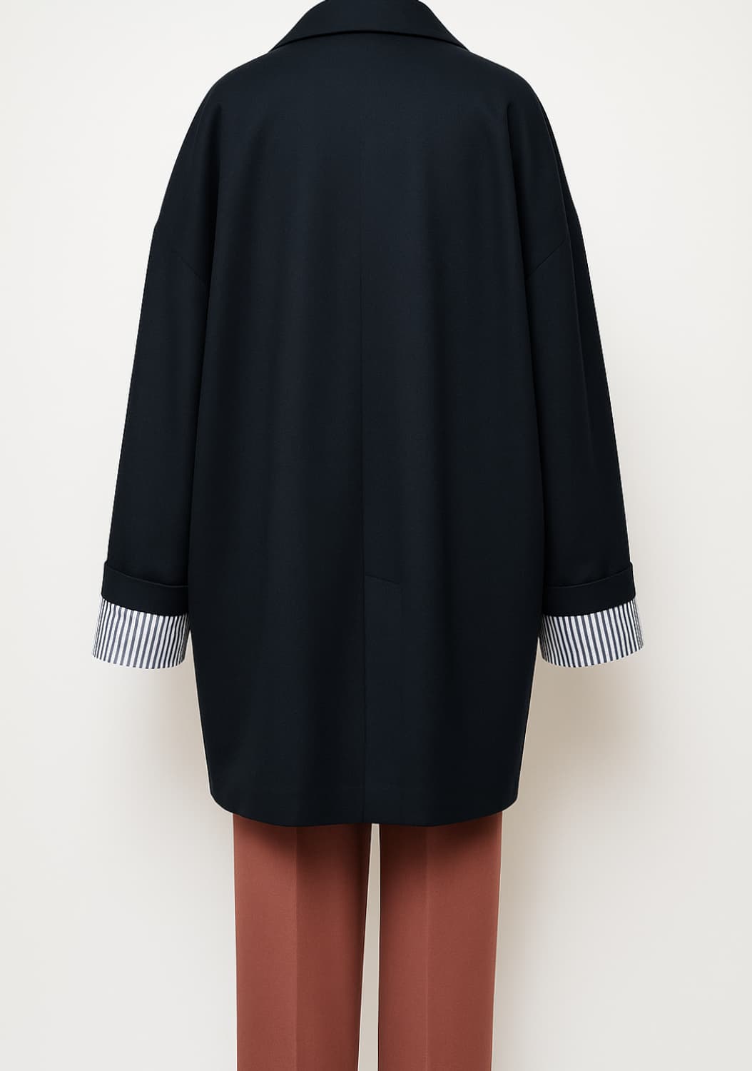 앤폴드 ENFOLD 네이비 오버핏 코트 38 상품이미지7